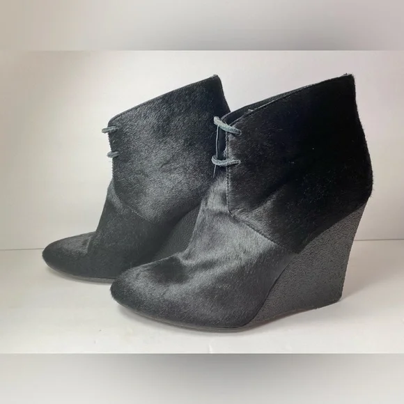 Burberry Shoes Burberry Prorsum Benton Wedge Ponyhair Ankle